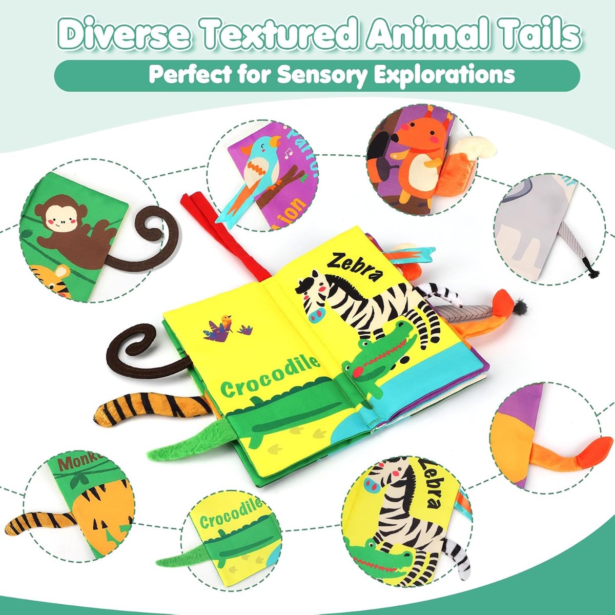 beiens Baby Tail Cloth Book, photo 2
