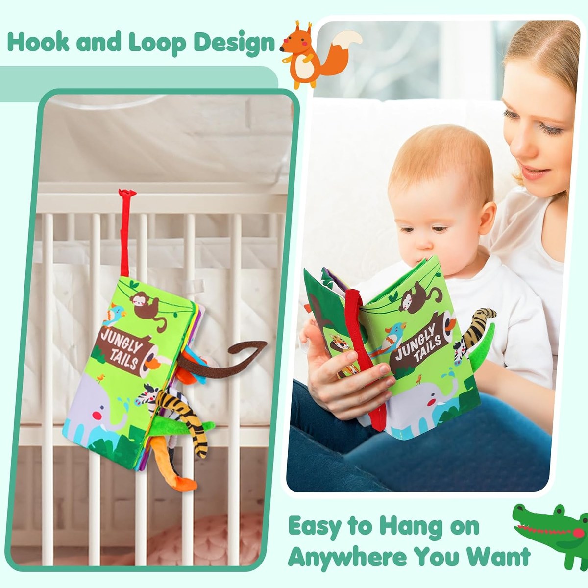 beiens Baby Tail Cloth Book, photo 6
