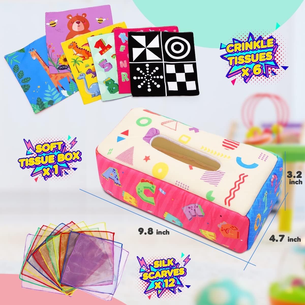 URMYWO Baby Tissue Box Toy, photo 4