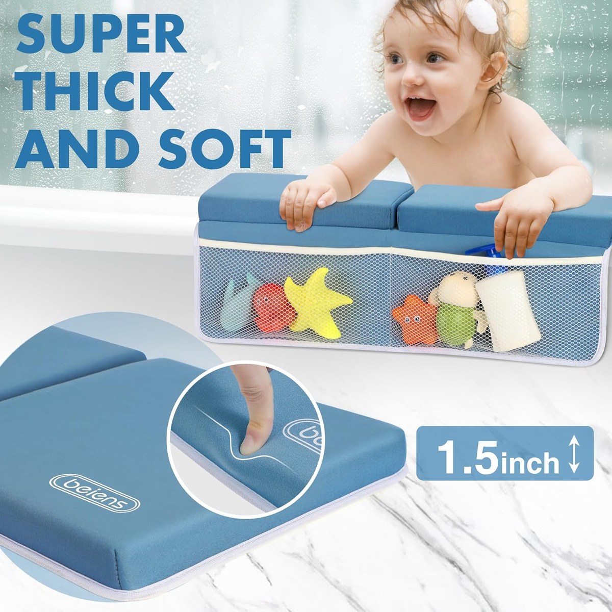 beiens Bath Kneeler and Elbow Rest, Memory Foam, photo 3