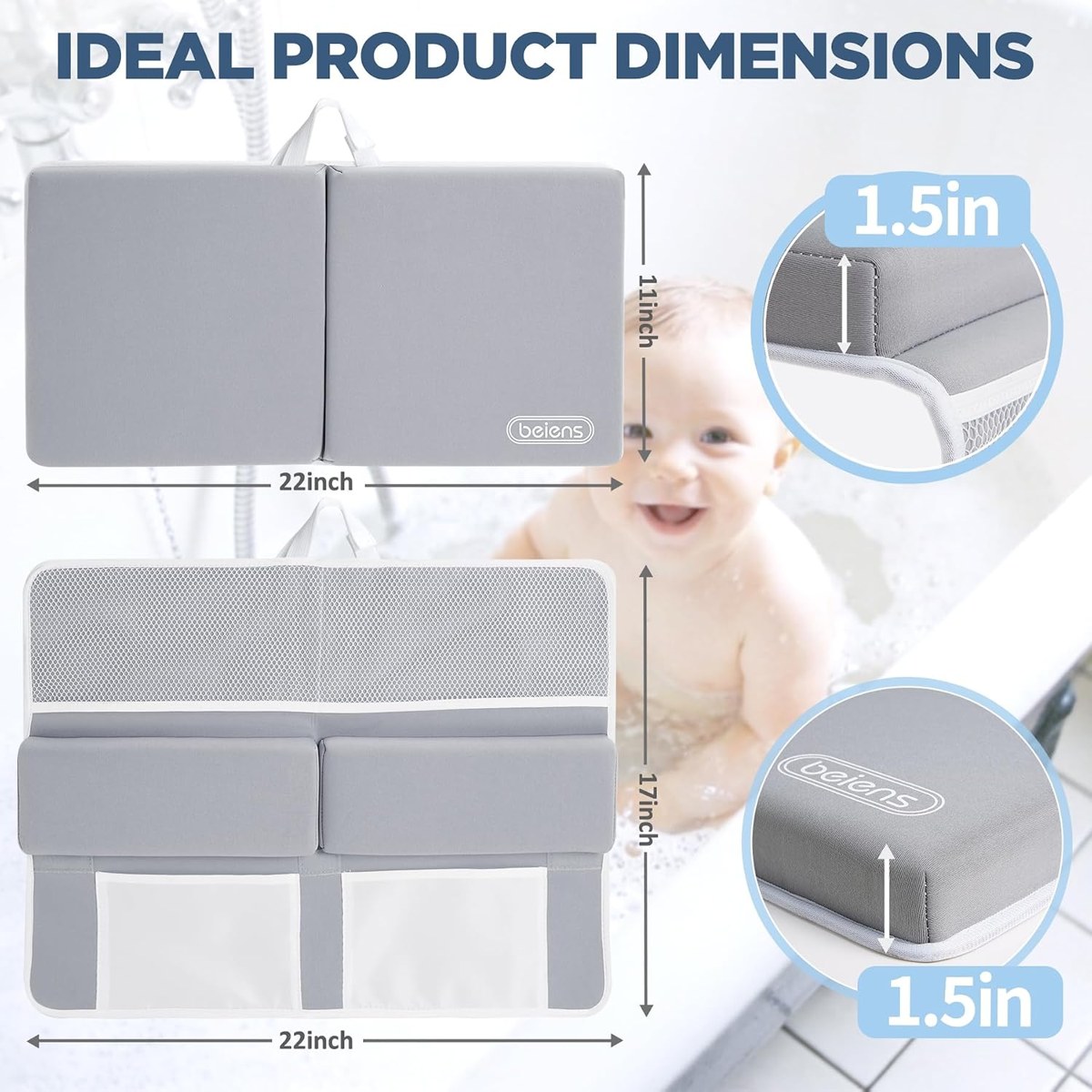 beiens Bath Kneeler and Elbow Rest Pad Set, photo 5