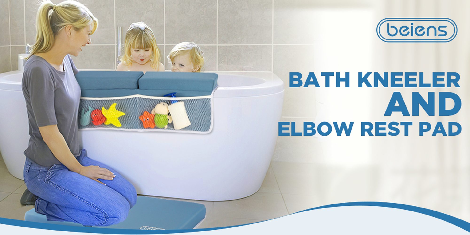 beiens bath kneeler and elbow rest