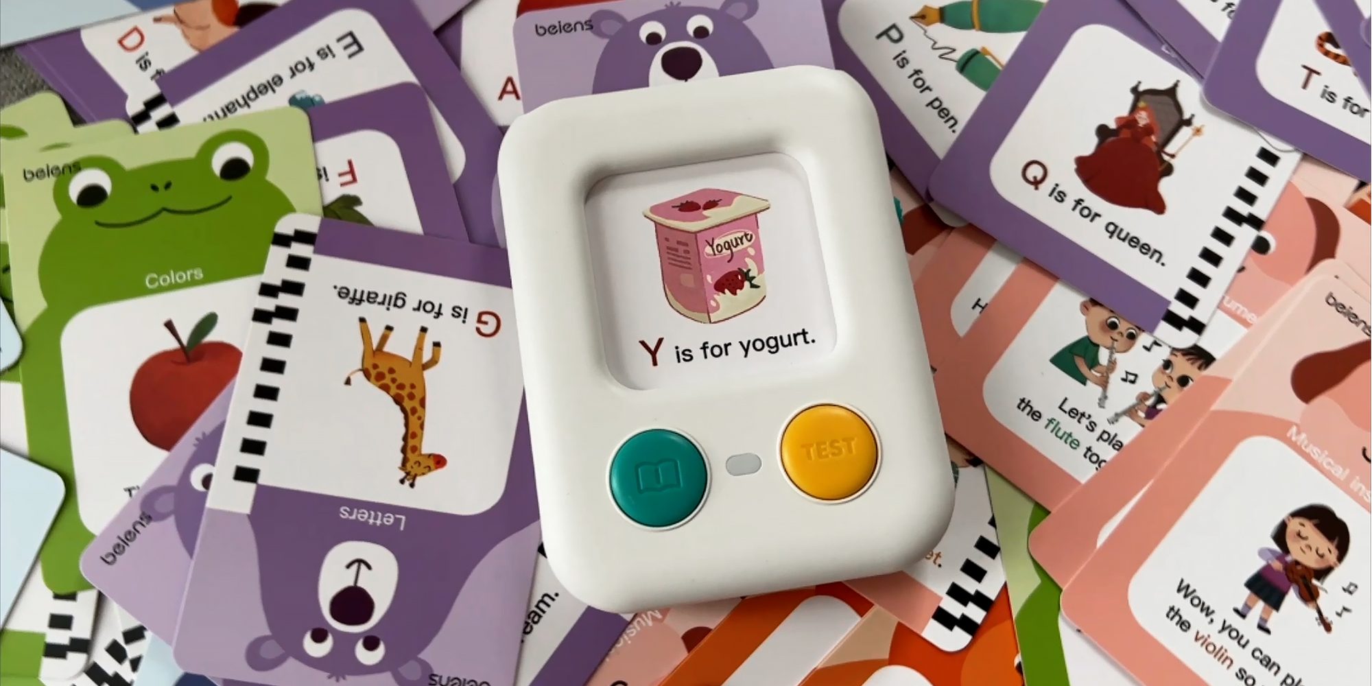 beiens talking flash cards and card reader