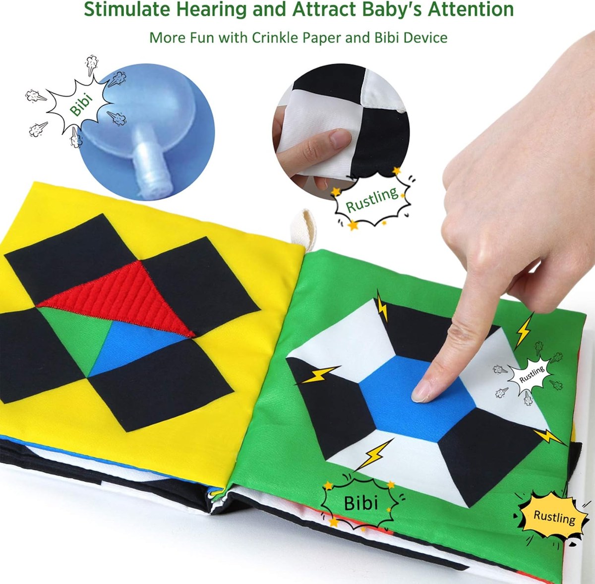 beiens High Contrast Visual Quiet Book, photo 5