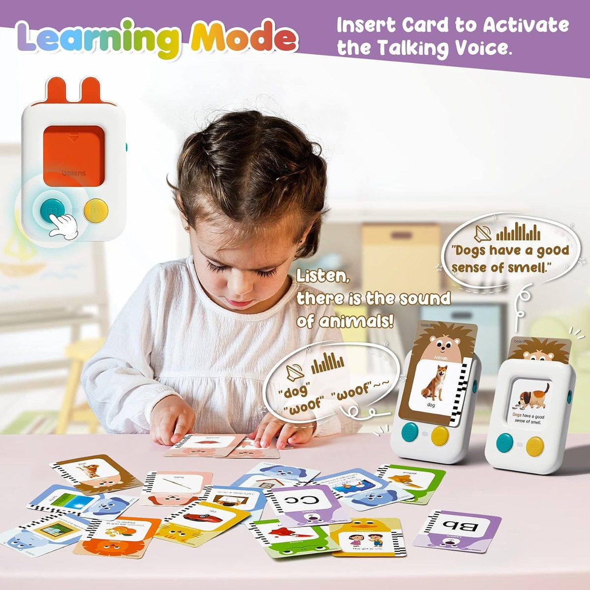 beiens Talking Flash Cards, 120 Cards, photo 4