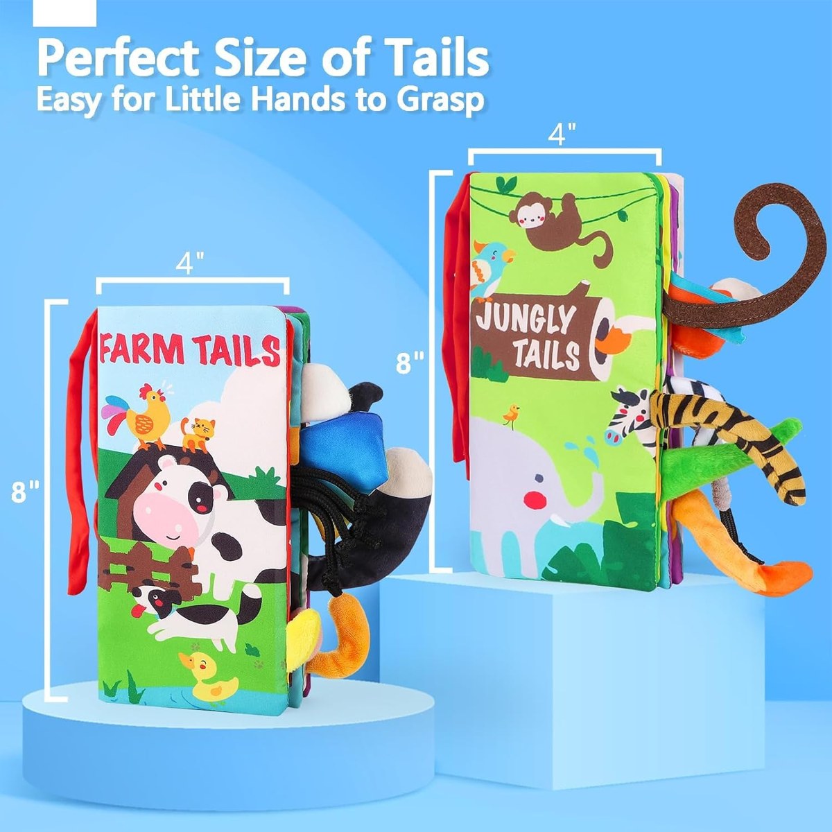 beiens Touch and Feel Tail Books, Set of 2, photo 3